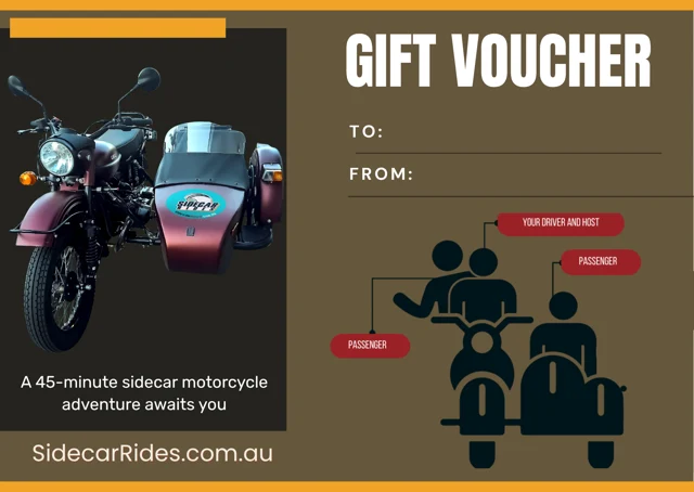 SideCarRides gift voucher